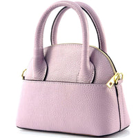 Florentine Leather Bowling Bag: Compact & Versatile - Leather Italiano