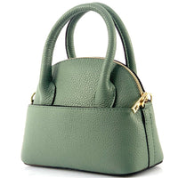 Florentine Leather Bowling Bag: Compact & Versatile - Leather Italiano