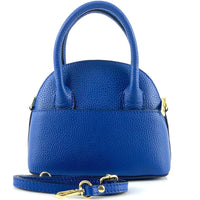 Florentine Leather Bowling Bag: Compact & Versatile - Leather Italiano