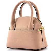 Florentine Leather Bowling Bag: Compact & Versatile - Leather Italiano