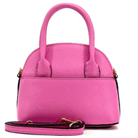 Florentine Leather Bowling Bag: Compact & Versatile - Leather Italiano