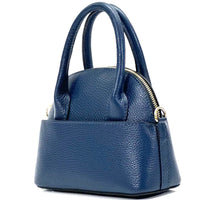 Florentine Leather Bowling Bag: Compact & Versatile - Leather Italiano
