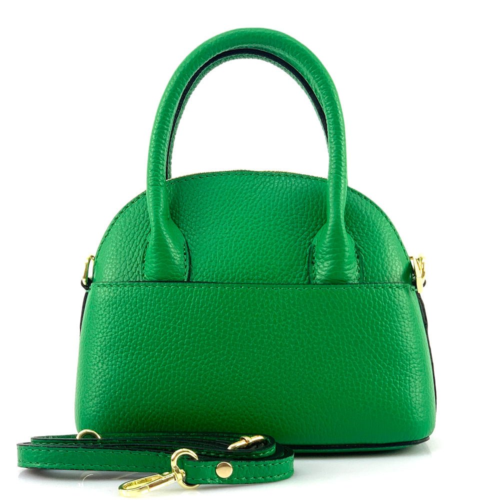 Florentine Leather Bowling Bag: Compact & Versatile - Leather Italiano