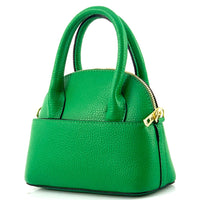 Florentine Leather Bowling Bag: Compact & Versatile - Leather Italiano