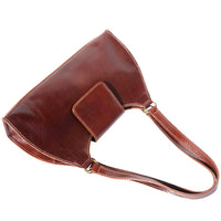 Floriana leather Handbag - Leather Italiano