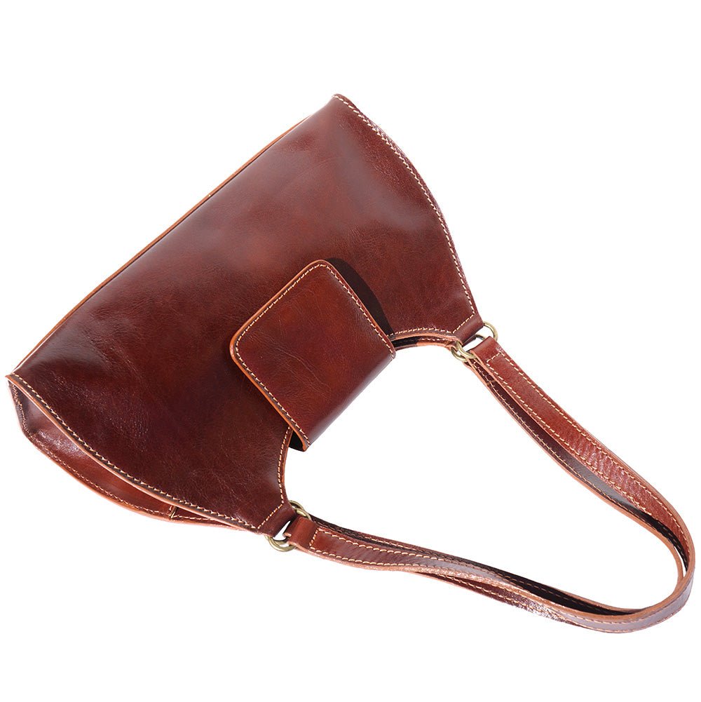 Floriana leather Handbag - Leather Italiano