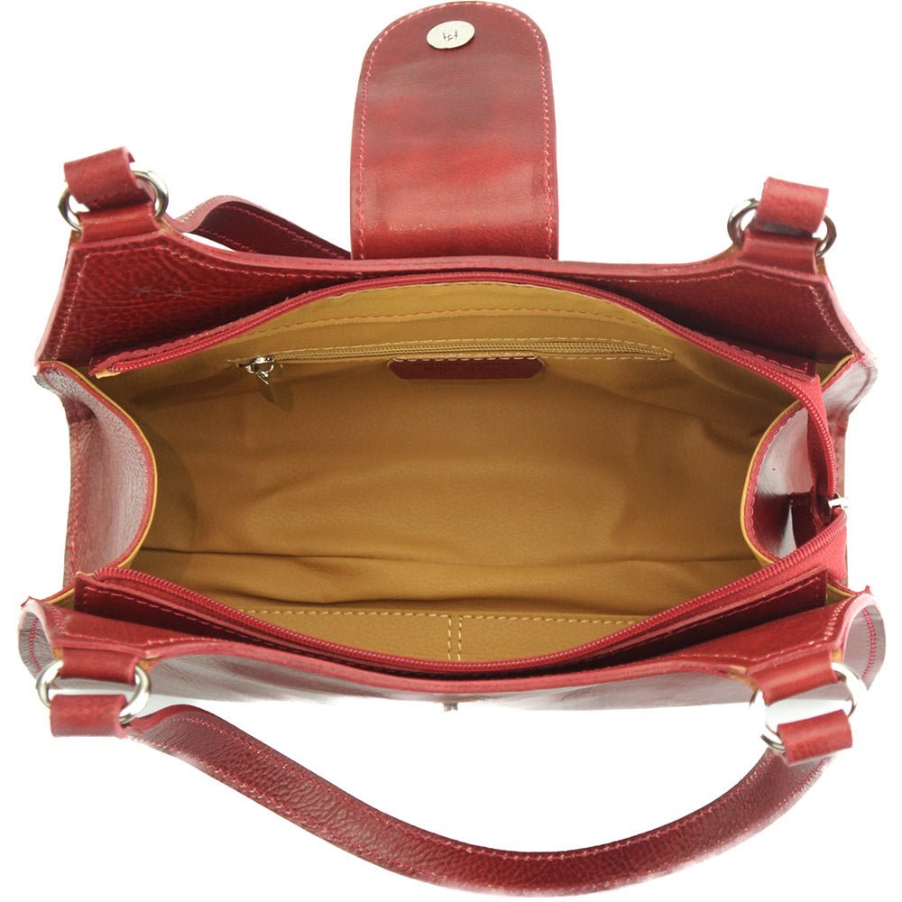 Floriana leather Handbag - Leather Italiano