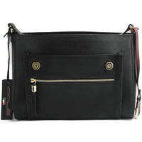 Gaspare Oversized Black Leather Clutch Bag - Leather Italiano