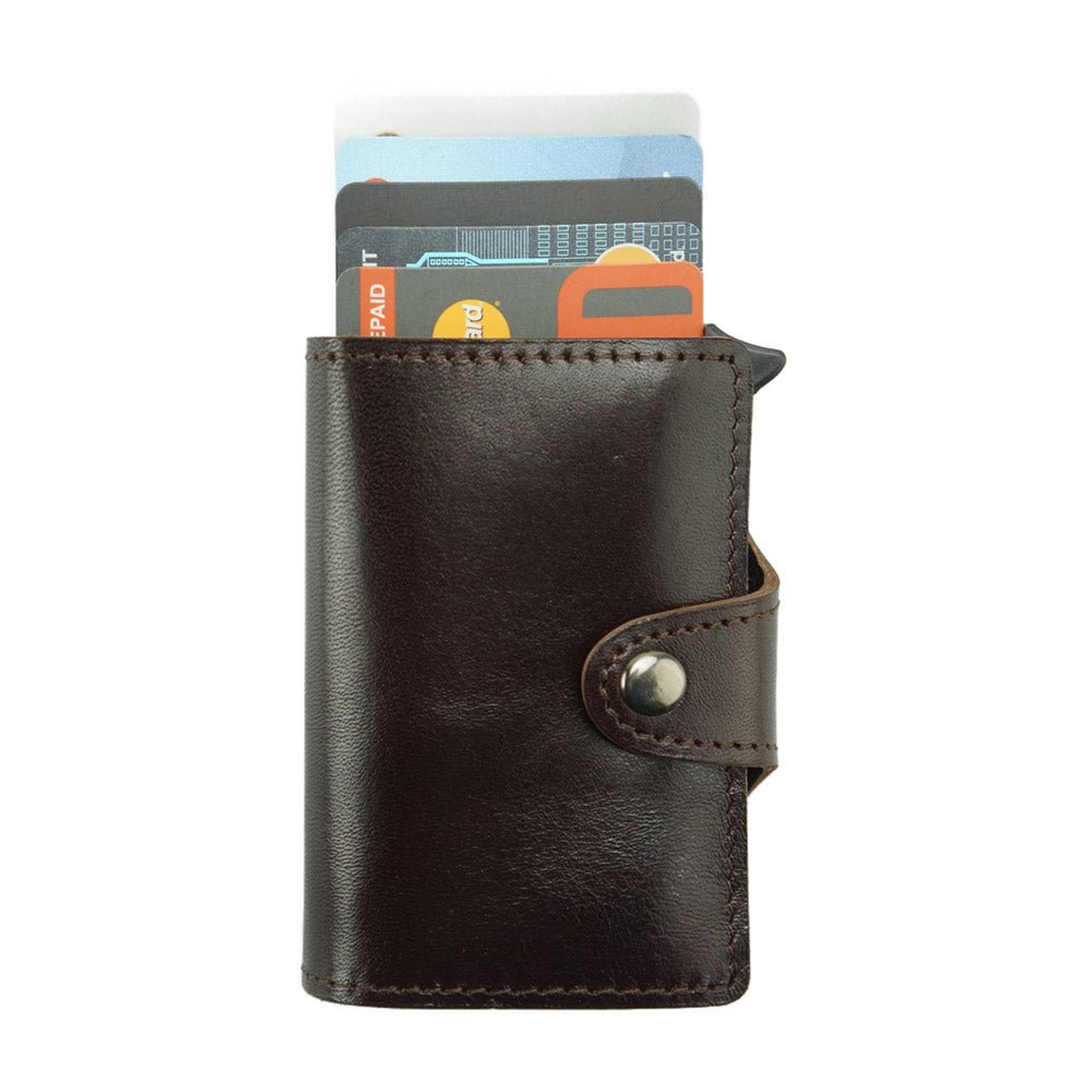Italian Leather Card Holder Wallet Online - Elia - Leather Italiano