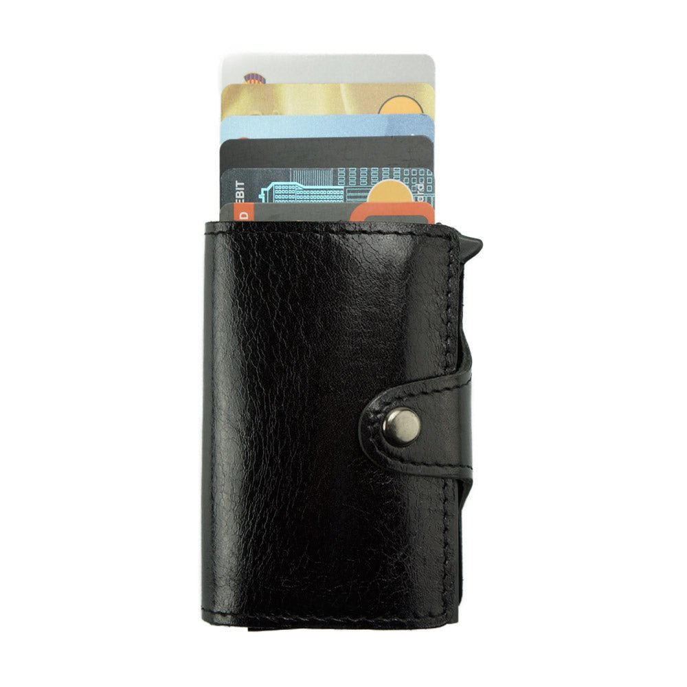 Italian Leather Card Holder Wallet Online - Elia - Leather Italiano
