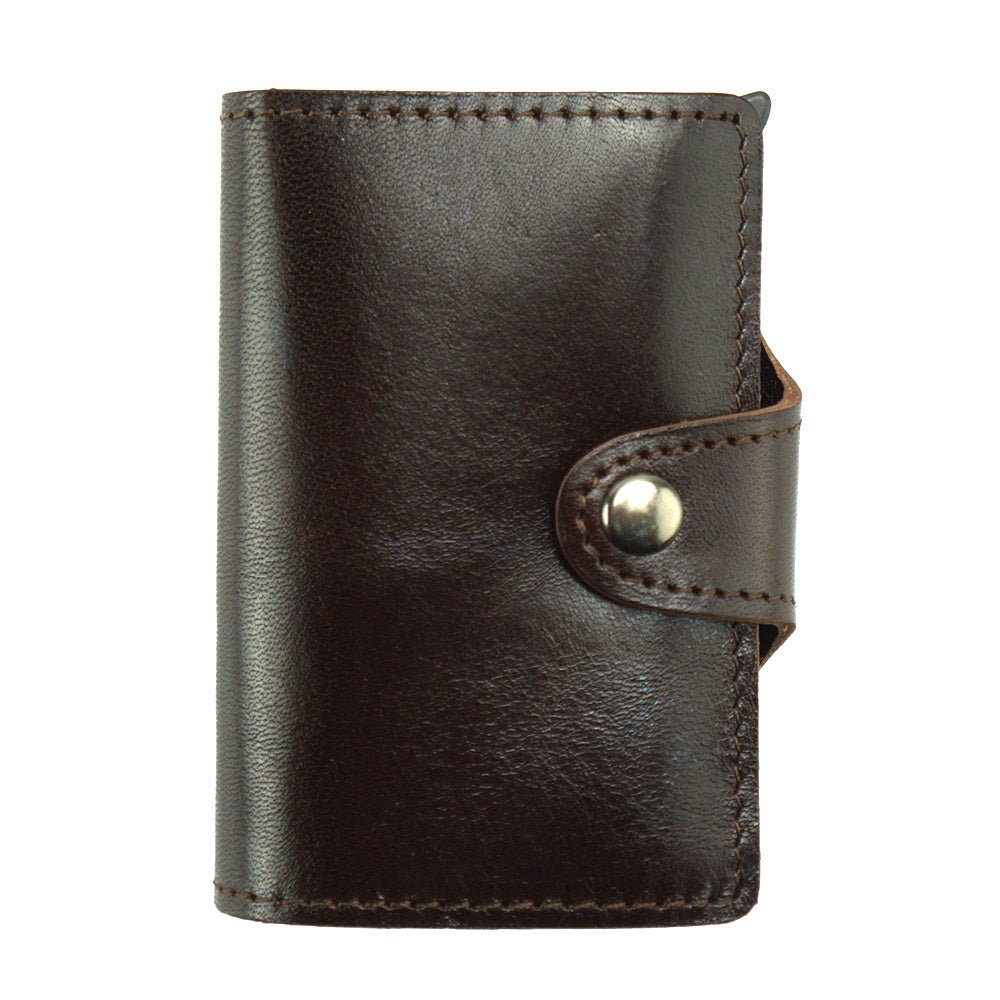 Italian Leather Card Holder Wallet Online - Elia - Leather Italiano
