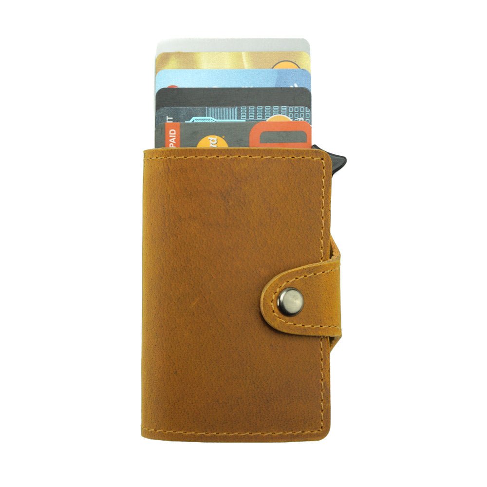 Italian Leather Card Holder Wallet Online - Elia - Leather Italiano